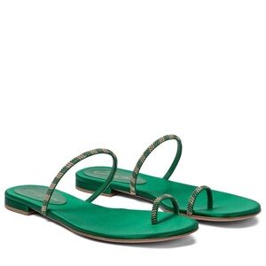 GIANVITO ROSSI NWOB Melina 05 studded suede sandals Size 40 EURO